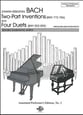 Two Part Inventions and the Four Duets piano sheet music cover